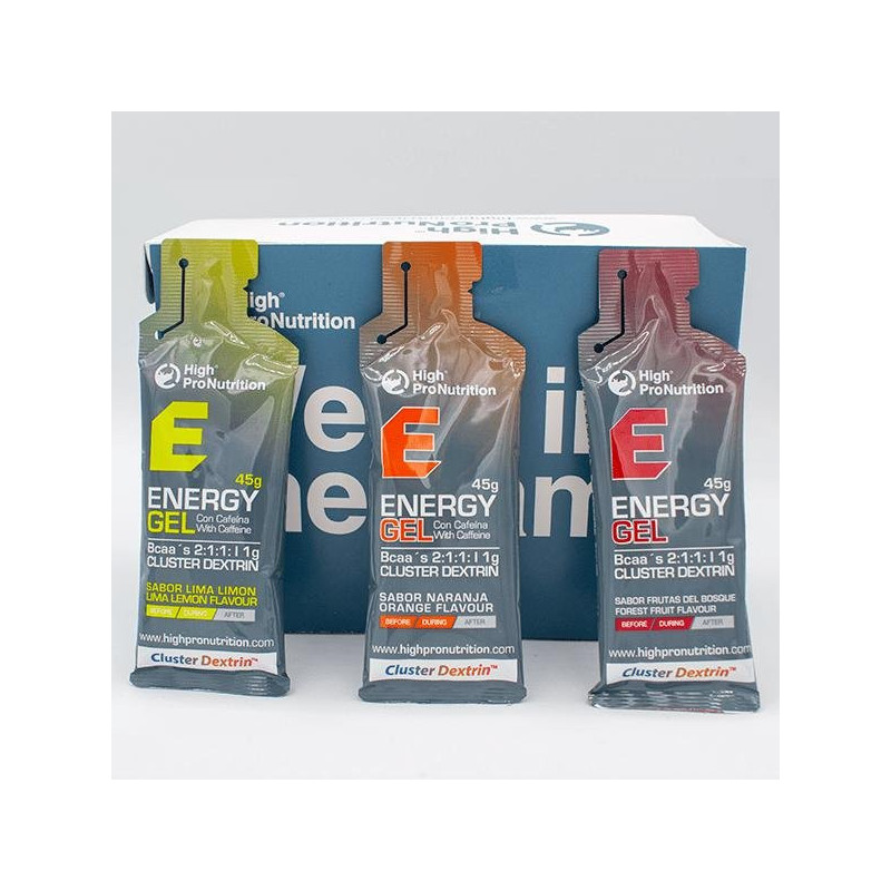 GEL ENERGY SABOR FRUTAS DEL BOSQUE SIN CAFEINA 24