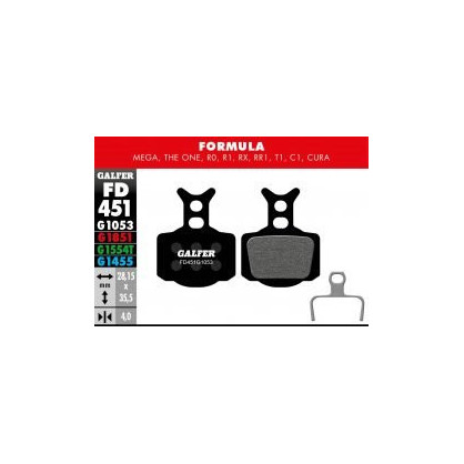 1053- 451 Pastilla de freno Galfer standard Formula Mega.One.R0.R1.RX.RR1.T1.C1.Cura