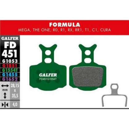 1554T- 451 Pastillas Galfer Pro Formula Mega.One.R0.R1.RX.RR1.T1.C1.Cura
