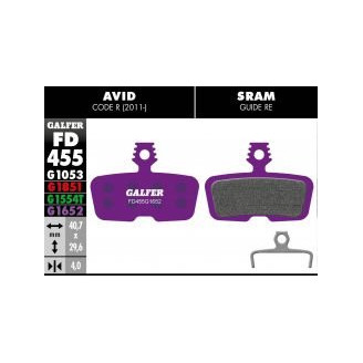 1652- 455 Pastillas Galfer E-Bike Avid Code R 2011