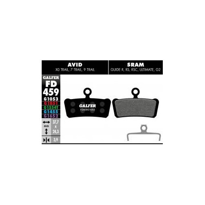 1053- 459 Pastilla de freno Galfer standard X0 Trail. 7 Trail. 9 Trail