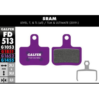 1652- 513 Pastillas Galfer E-Bike SRAM Level. T. TL