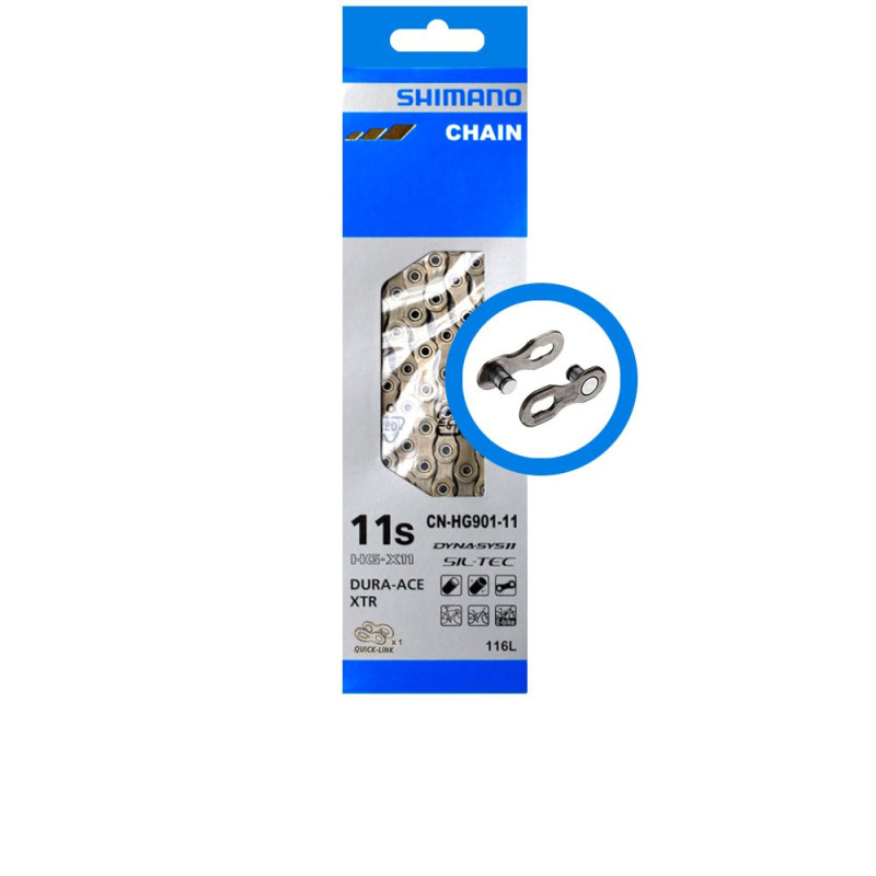 11V. CADENA SHIMANO 11S HG901Q 116 Links / QL